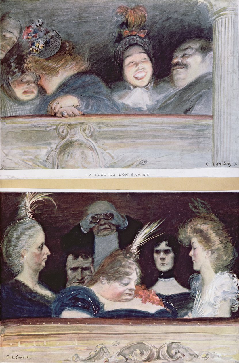 Merriment und Boredom, 1898 - Charles Leandre