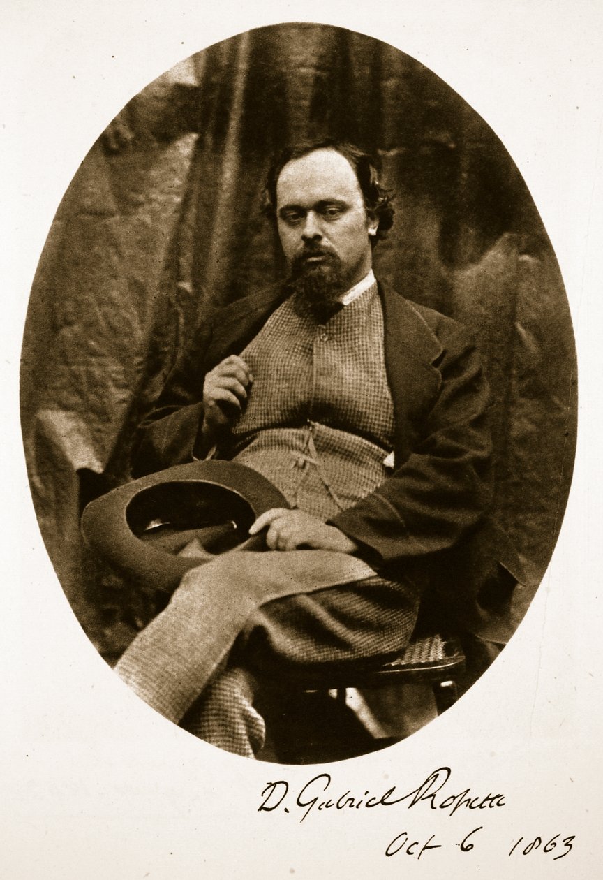 Dante Gabriel Rossetti, 6 octobre 1863 (photo sépia) - Charles Lutwidge Dodgson