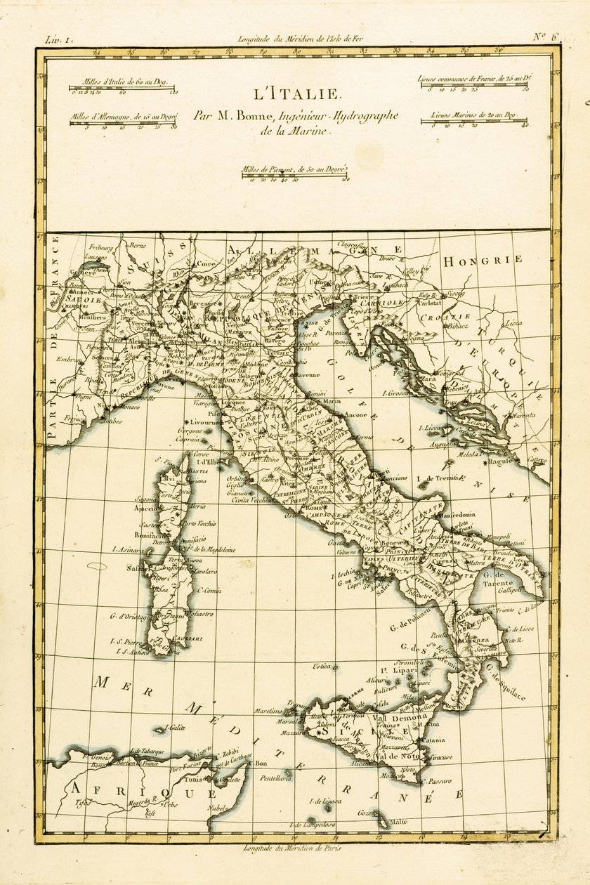 Italie, de 