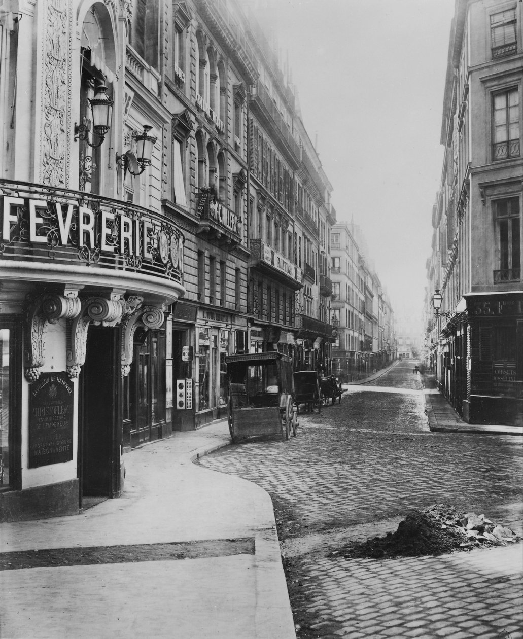 Rue Louis-le-Grand, du boulevard des Italiens, Paris, 1858-78 - Charles Marville