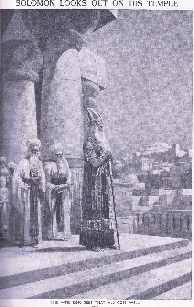 Salomon regarde son temple - Charles Mills Sheldon