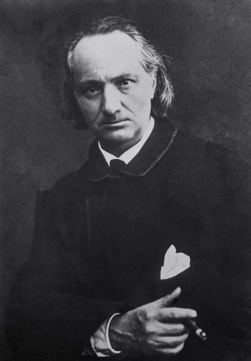 Charles Baudelaire (1821-67) avec un cigare, 1864 - Charles Neyt