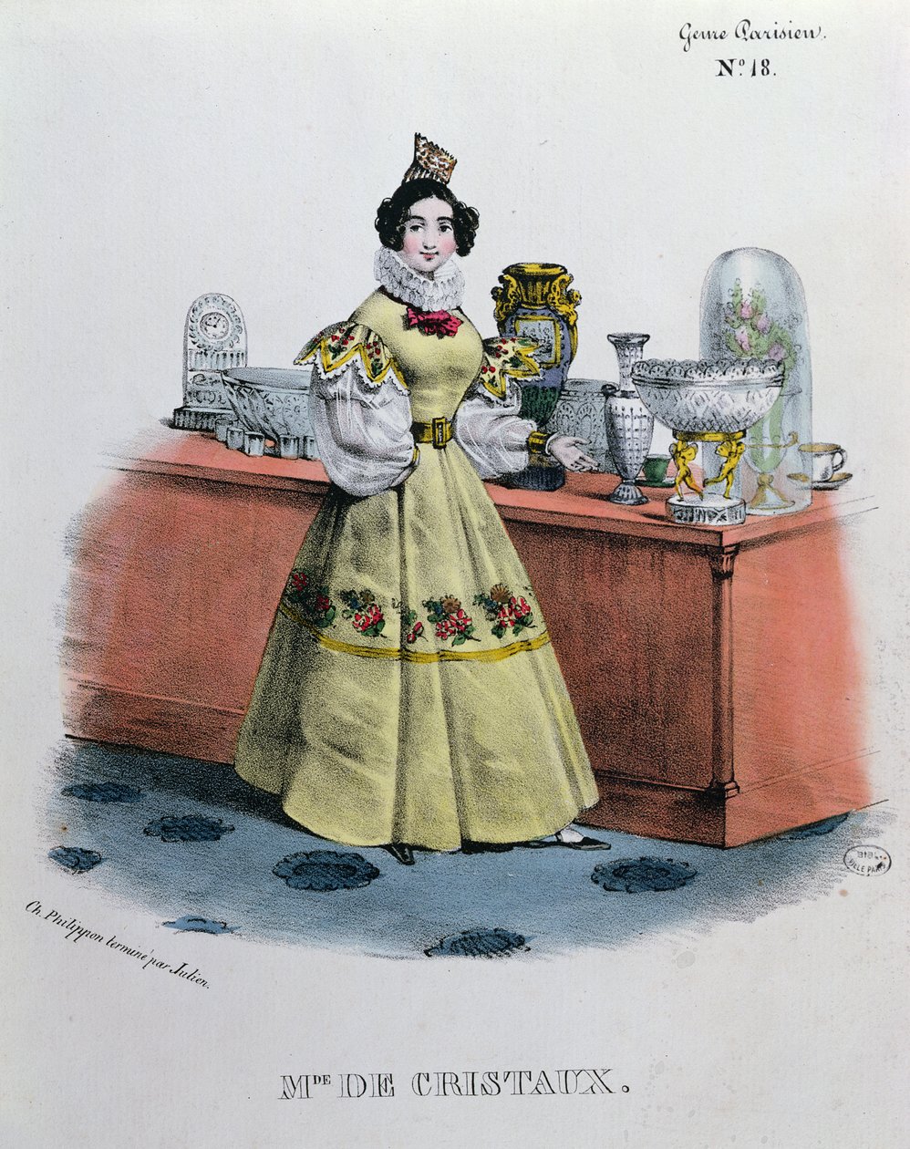 Un vendeur de cristaux, c.1840 - Charles Philipon