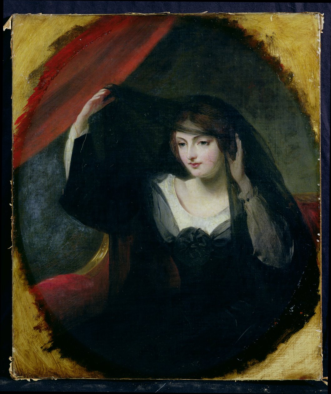 Olivia levant son voile, 1849 - Charles Robert Leslie