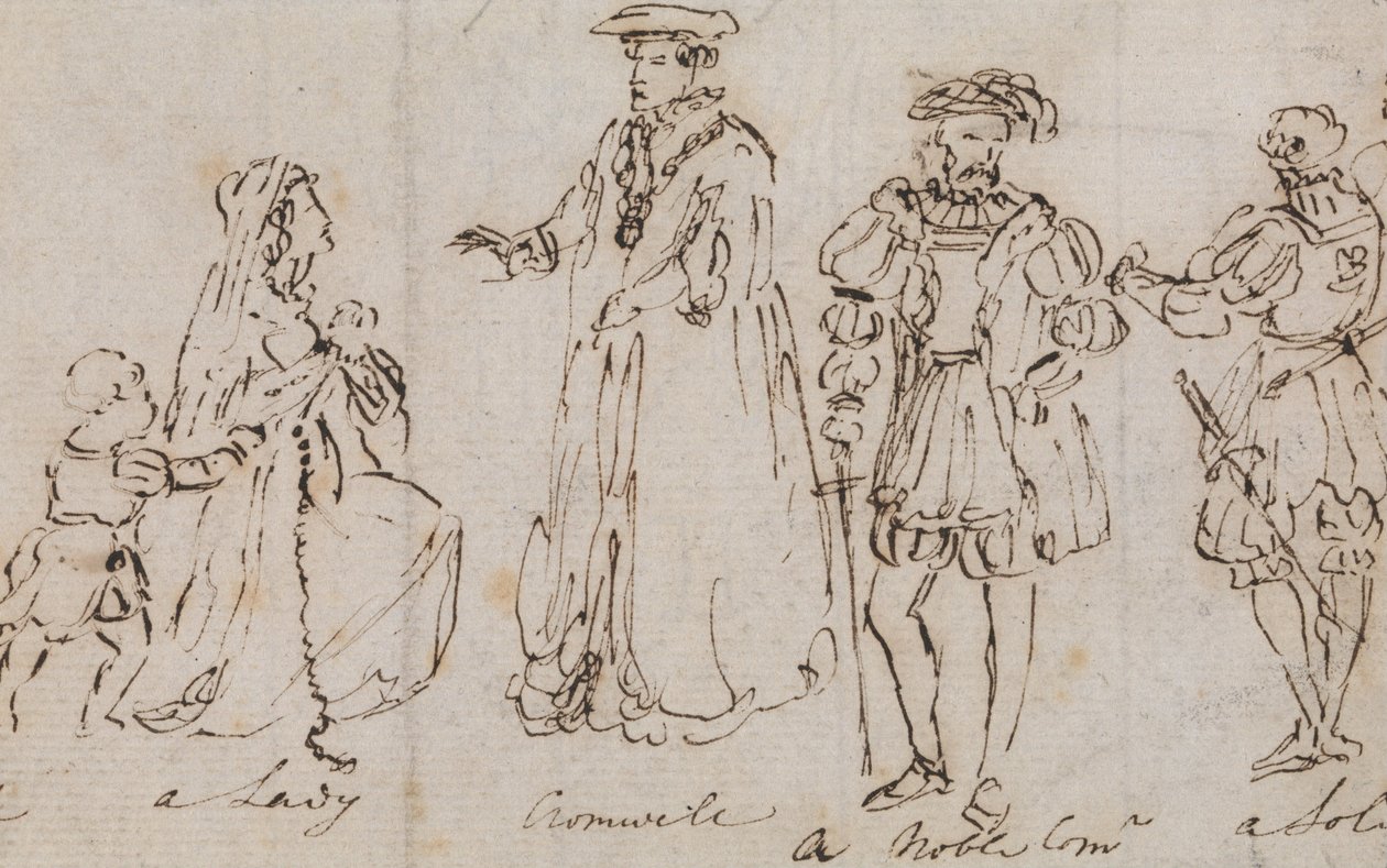 Étude de costumes du XVIe siècle - Charles Robert Leslie