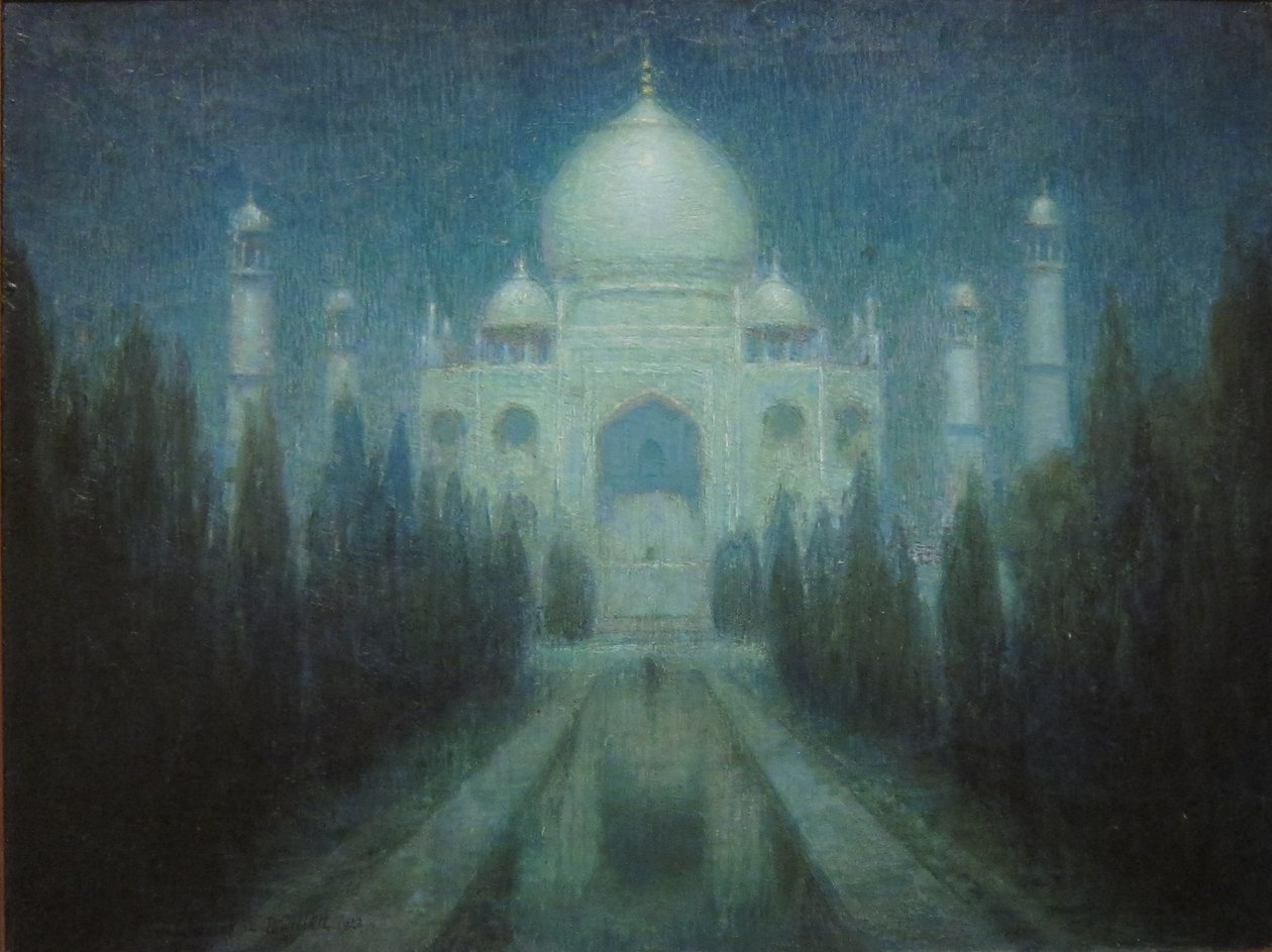 Taj Mahal au clair de lune - Charles William Bartlett
