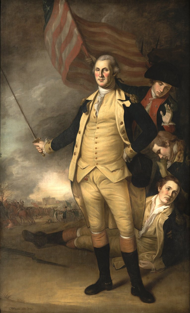 George Washington à la bataille de Princeton - Charles Willson Peale