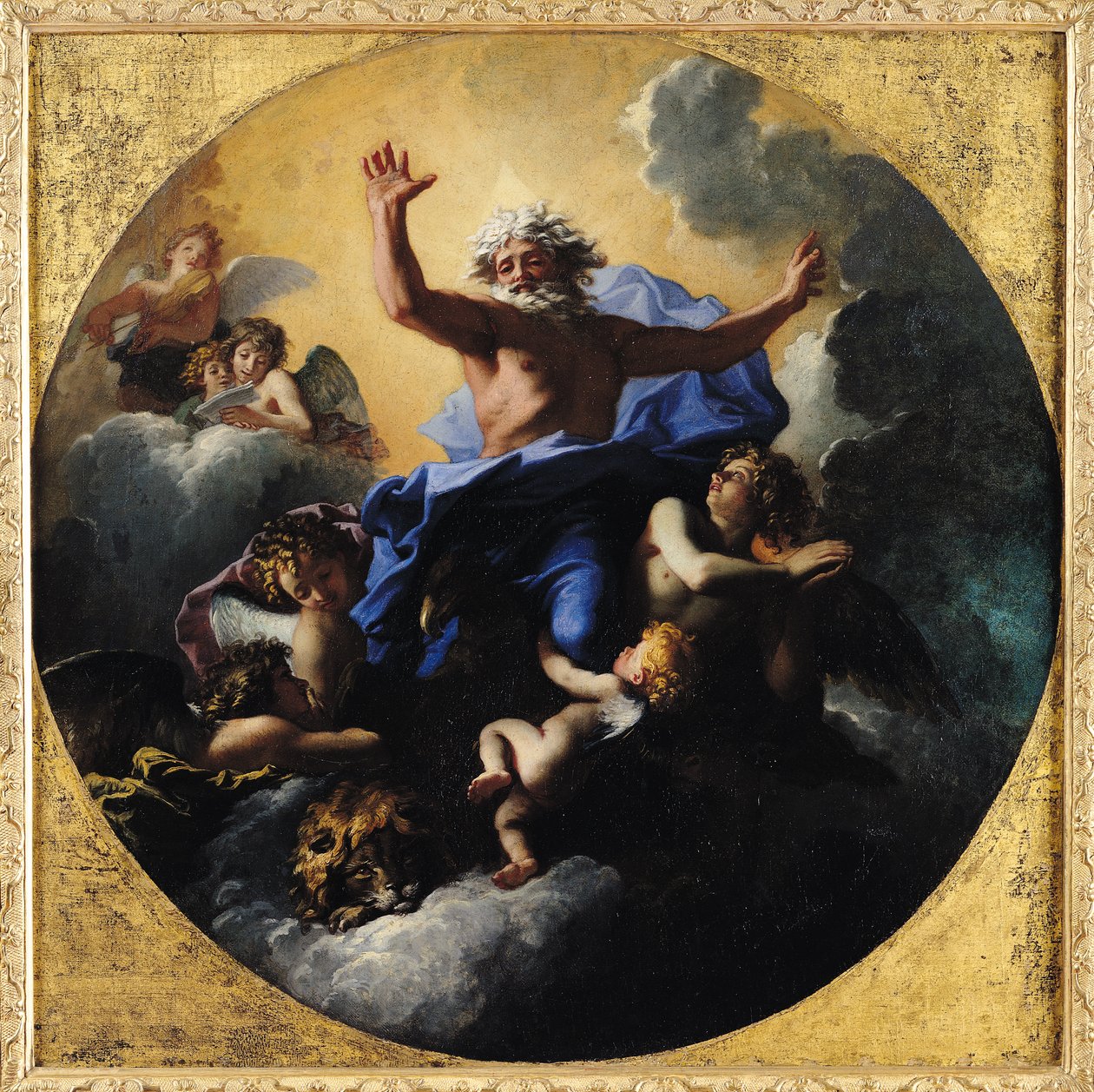 Dieu le Père porté par des anges - Charles de la Fosse