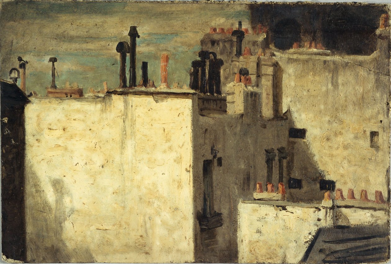Toits de Paris, vers 1870 - Charles-Emile Cuisin