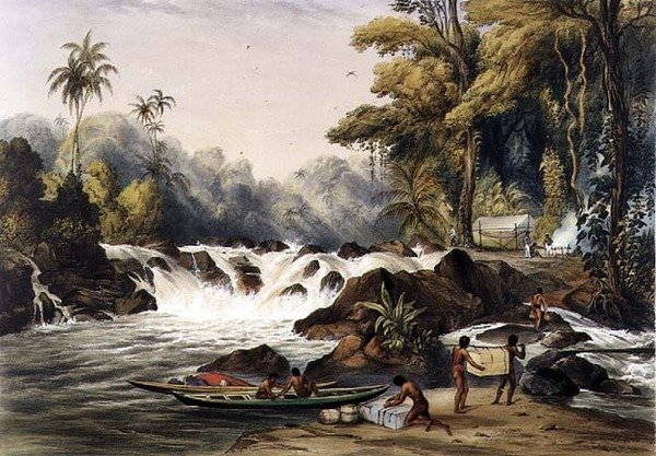 Cataracte de Noël sur la rivière Berbice, de 