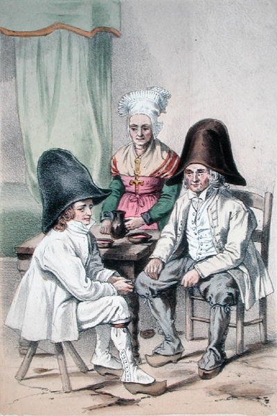 Paysans des marais de Riom dans la région du Puy de Dôme en Auvergne, vers 1865 - Charles (after) Bour