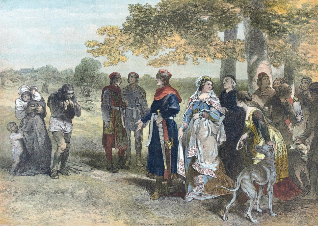 Floris V, Comte de Hollande et de Zélande. (impression) - Charles (after) Rochussen