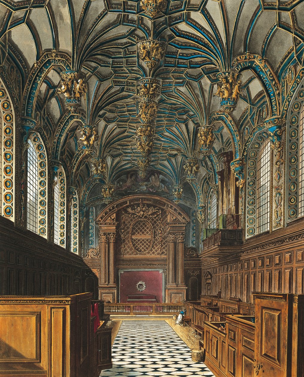 Chapelle du Palais Royal de Hampton Court - Charles (after) Wild