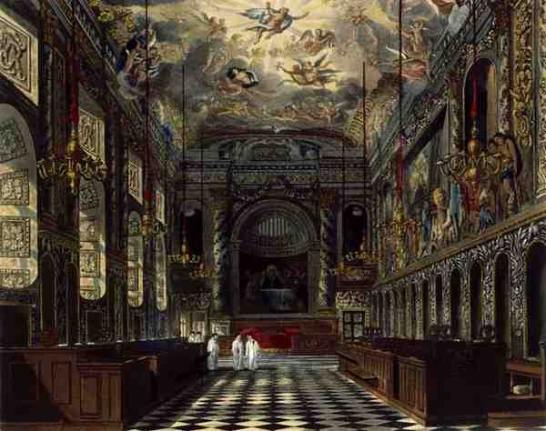 La chapelle royale, château de Windsor, de 