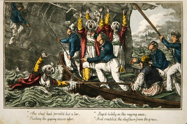 Le chef avait péri... - Charles (c.1797 1850) (after) Williams