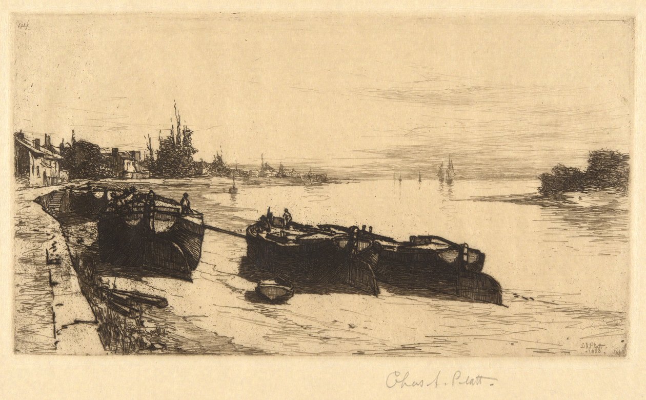 Bateaux de boue sur la Tamise - Charles A. Platt