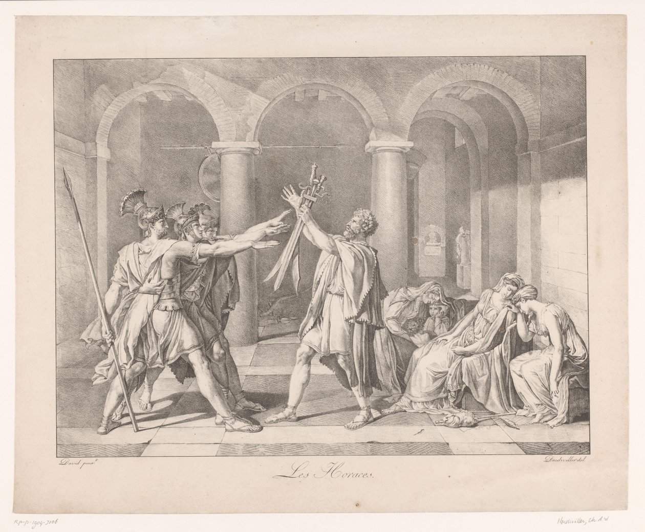 Le Serment des Horaces (Les Horaces) - Charles Achille D