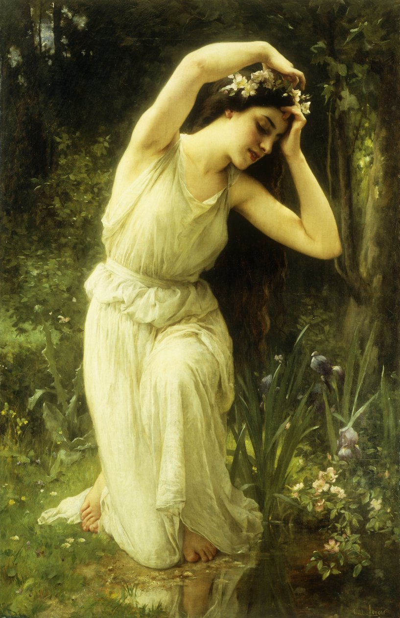 Une nymphe dans la forêt - Charles Amable Lenoir