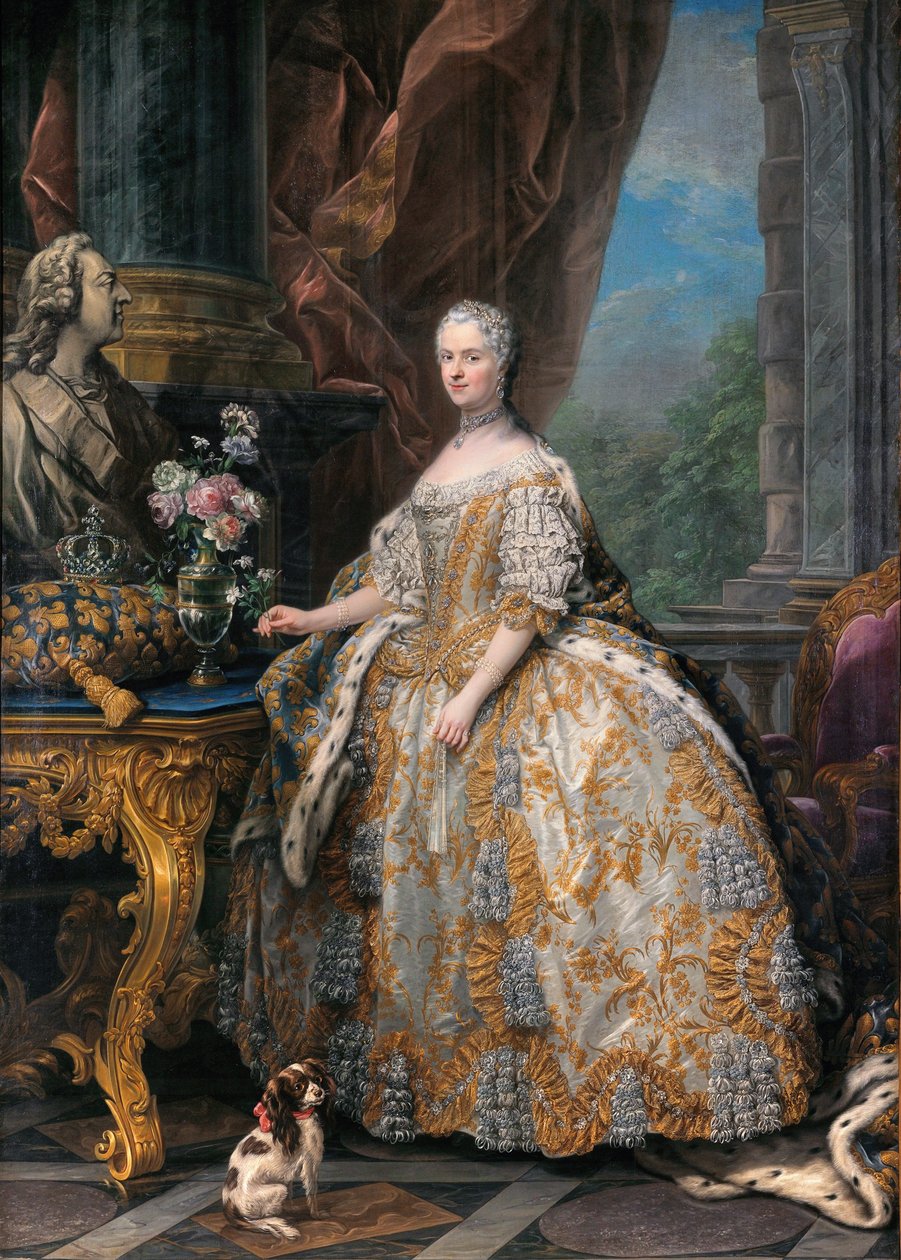 Français : Marie Leszczinska, reine de France (1703-1768) Marie Leszczinska, reine de France (1703-1768) - Charles André van Loo