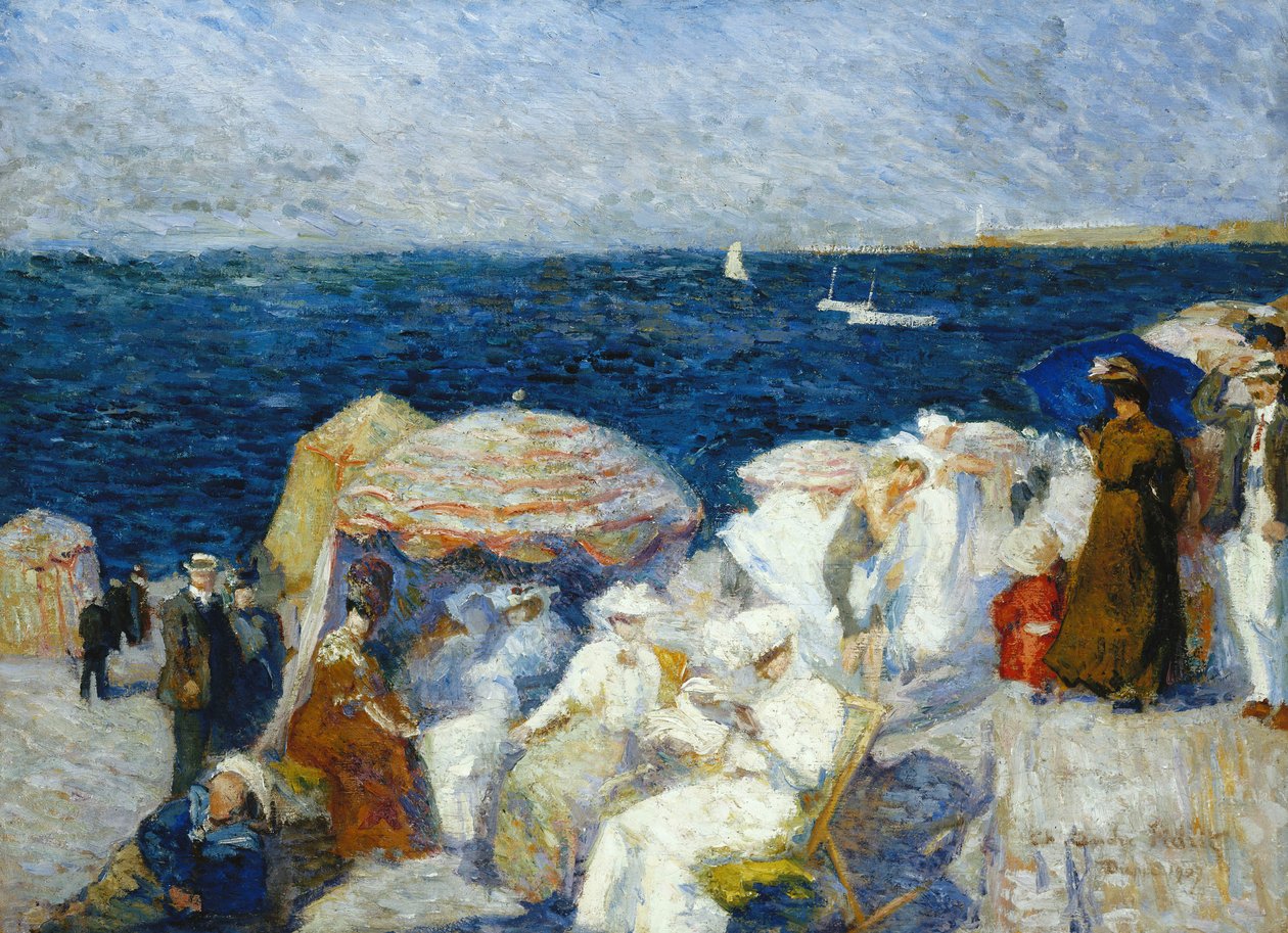Sur la plage, Dieppe, 1907 - Charles Andre Fridit