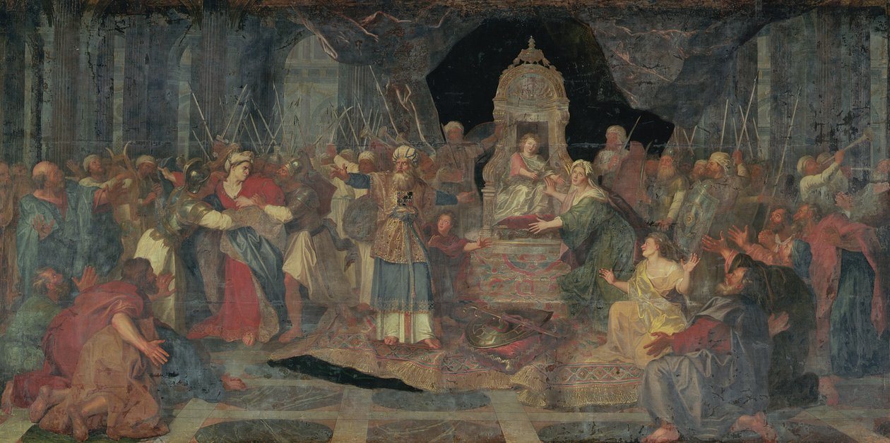 Athalie chassée du Temple, 1710 - Charles Antoine Coypel