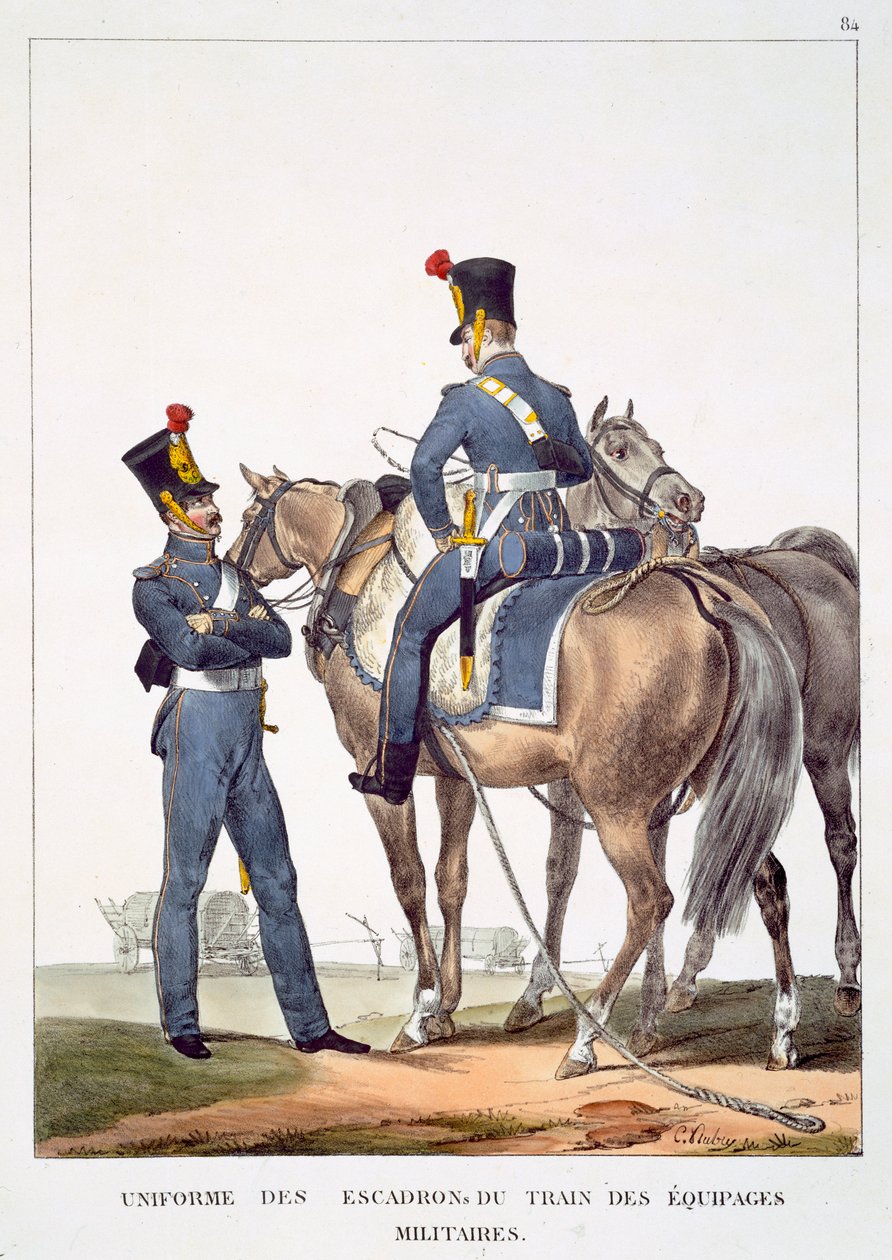 Uniforme des Escadrons du Train des Équipages Militaires, de 