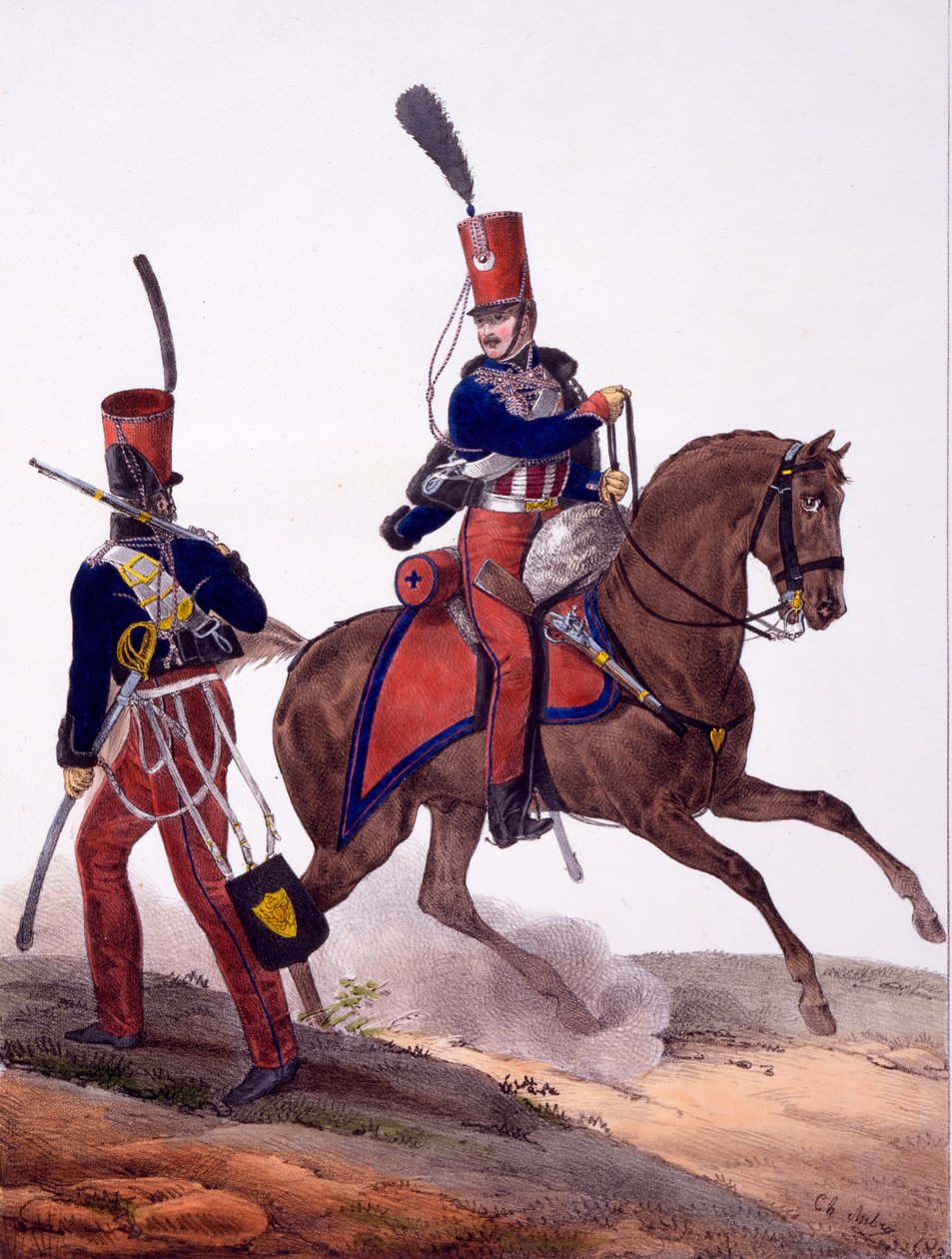 Uniformes du 5e régiment de hussards, de 