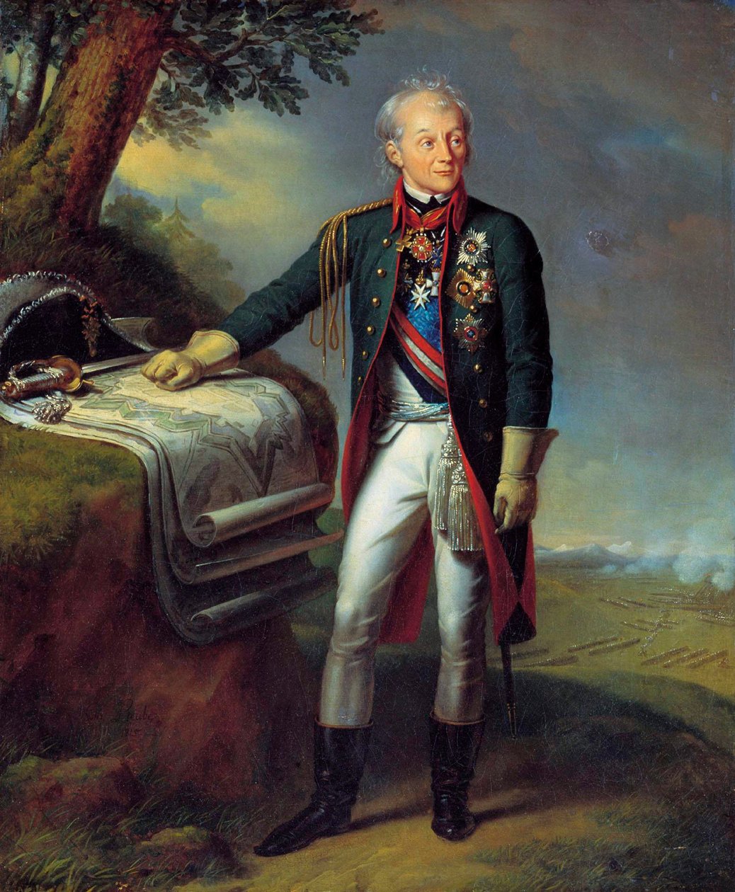 Maréchal généralissime prince Alexandre Souvorov, soldat russe, 1815 - Charles Auguste Guillaume Steuben