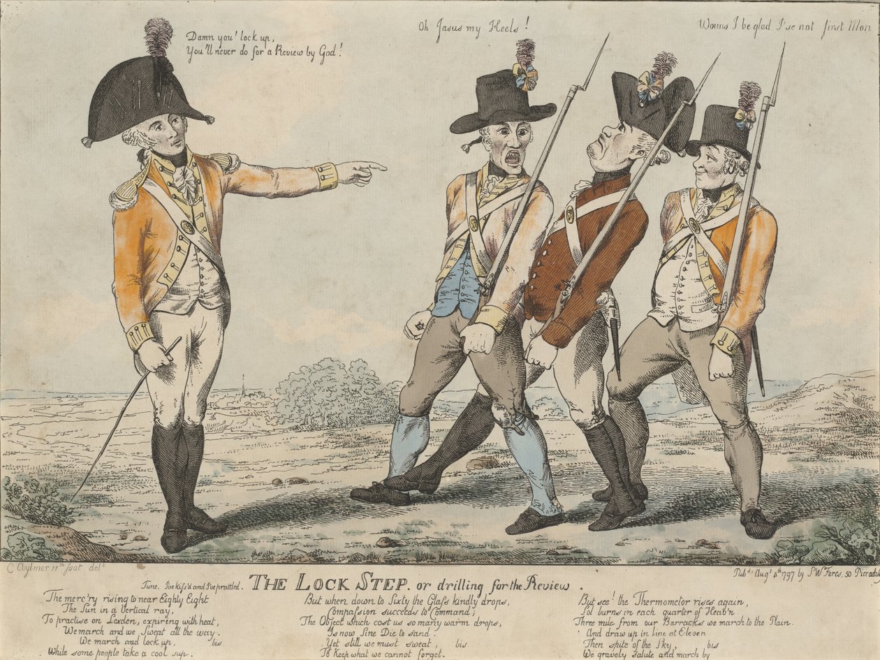 Le Pas Cadencé, ou exercice pour la Revue, 1797 - Charles Aylmer