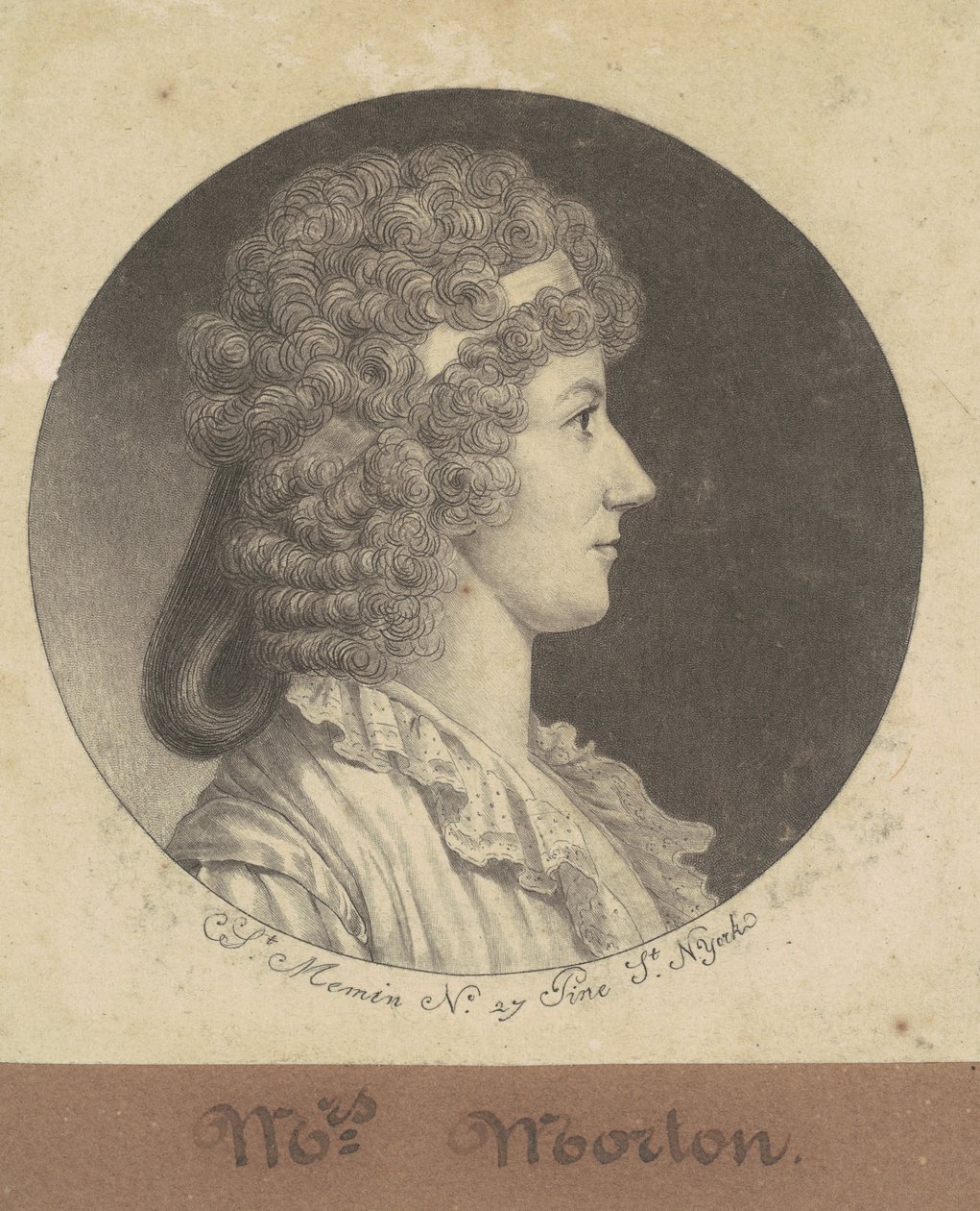 Cornelia Schuyler Morton - Charles B. J. Févret de Saint Mémin