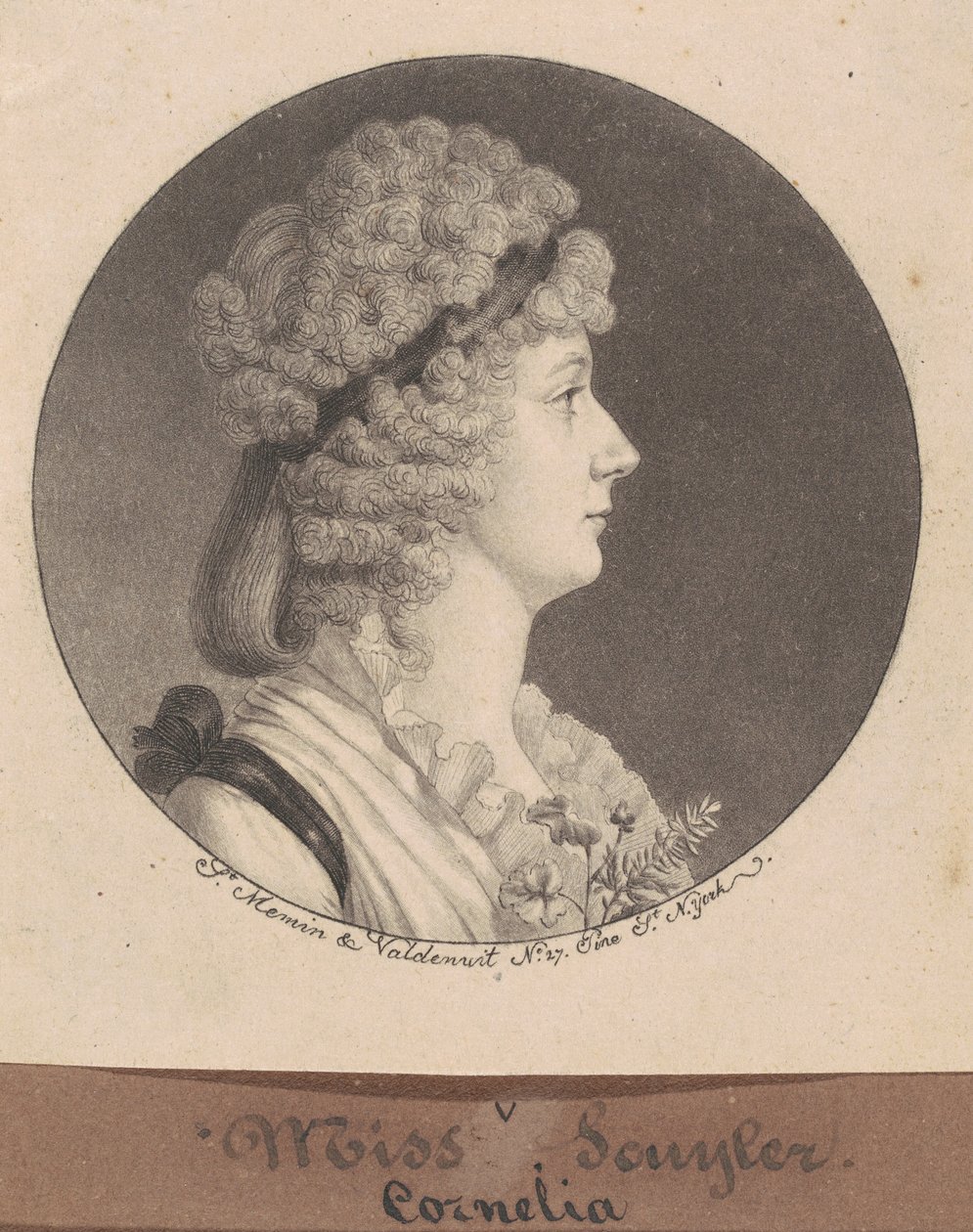 Cornelia Schuyler Morton - Charles B. J. Févret de Saint Mémin
