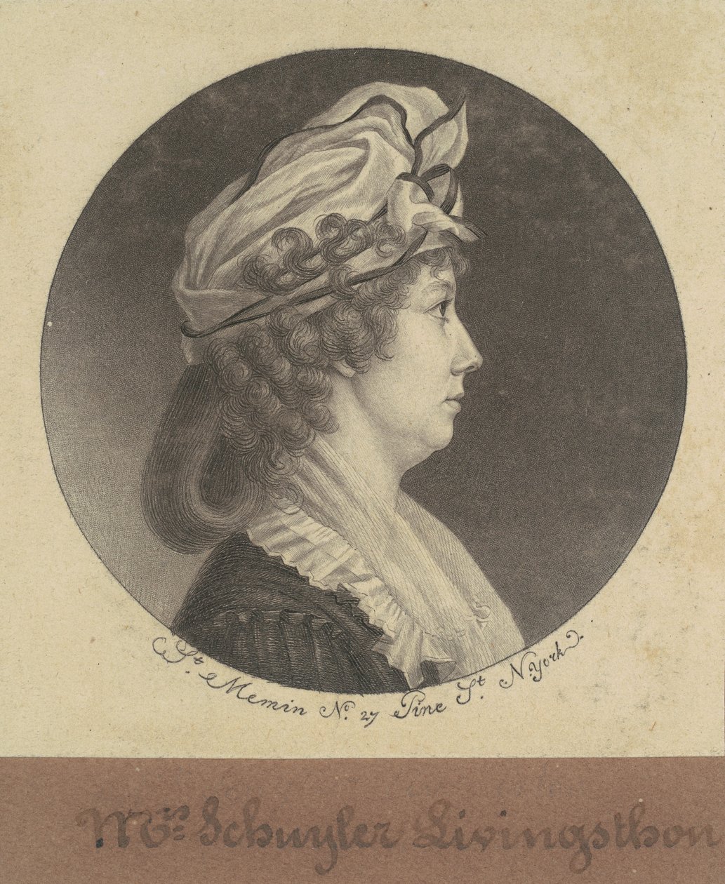 Eliza Barclay Livingston - Charles B. J. Févret de Saint Mémin