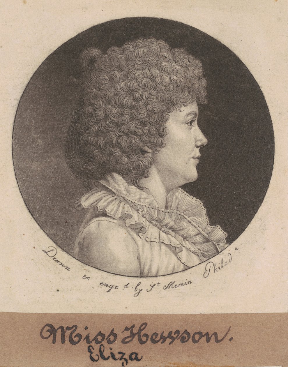 Eliza Hewson - Charles B. J. Févret de Saint Mémin