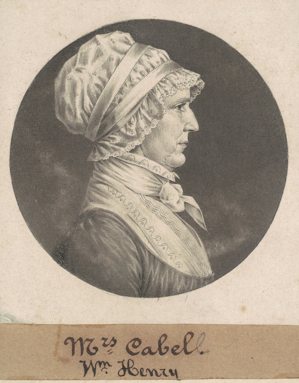 Hannah Carrington Cabell - Charles B. J. Févret de Saint Mémin
