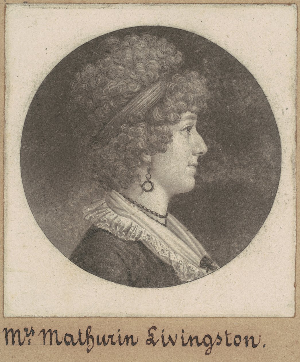 Margaret Lewis Livingston - Charles B. J. Févret de Saint Mémin