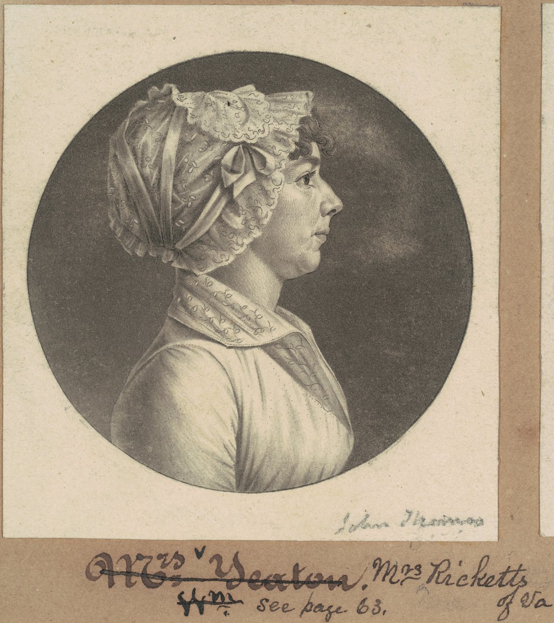 Mary Barr Ricketts - Charles B. J. Févret de Saint Mémin