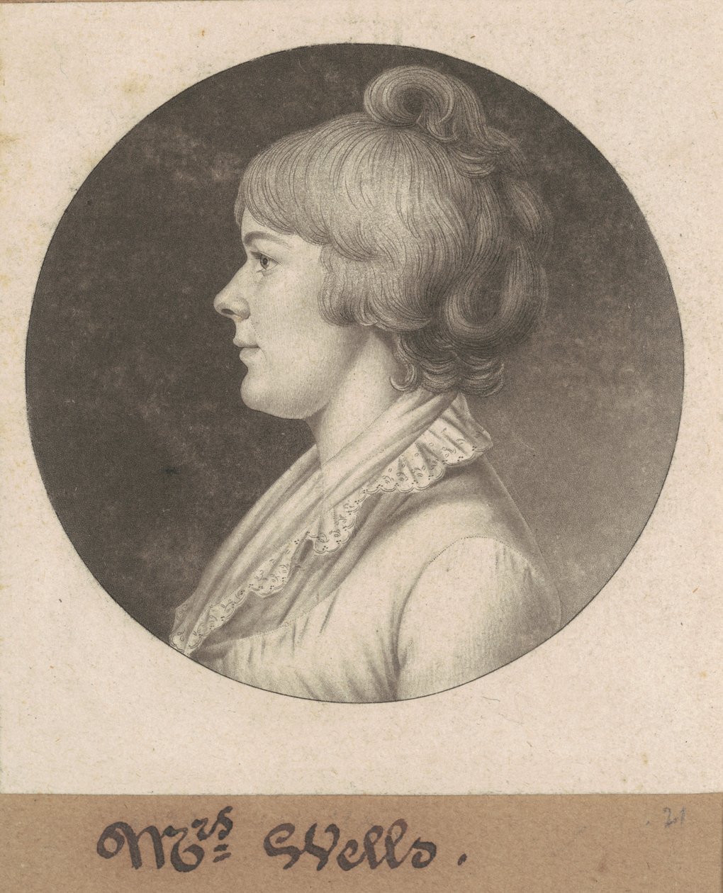Mary Wright Sonntag Wells - Charles B. J. Févret de Saint Mémin