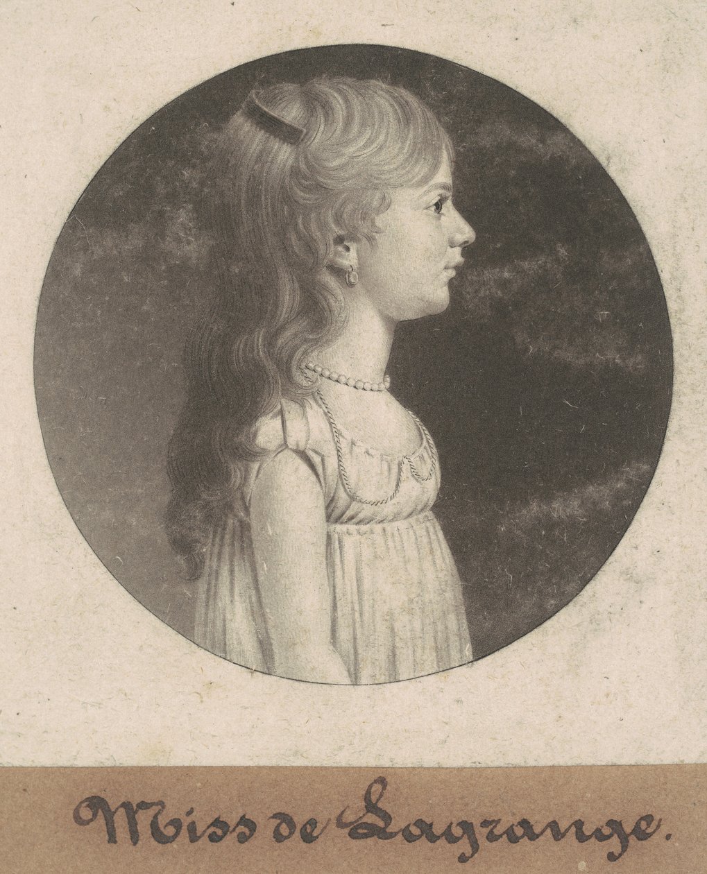 Mademoiselle de la Grange - Charles B. J. Févret de Saint Mémin