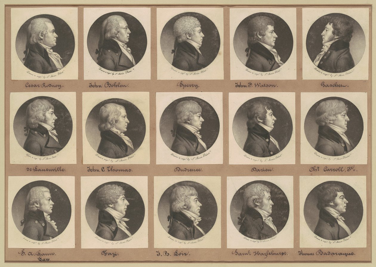 Collection de portraits de Saint-Mémin, Groupe 14 - Charles B. J. Févret de Saint Mémin