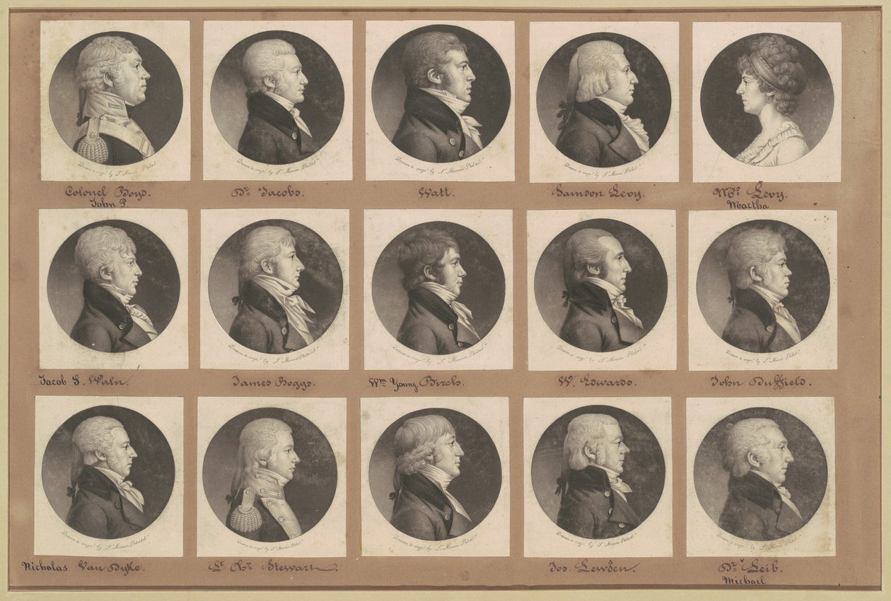 Collection de portraits de Saint-Mémin, Groupe 23 - Charles B. J. Févret de Saint Mémin