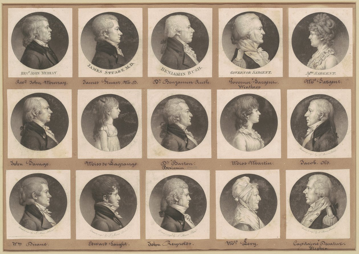 Collection de portraits de Saint-Mémin, Groupe 24 - Charles B. J. Févret de Saint Mémin