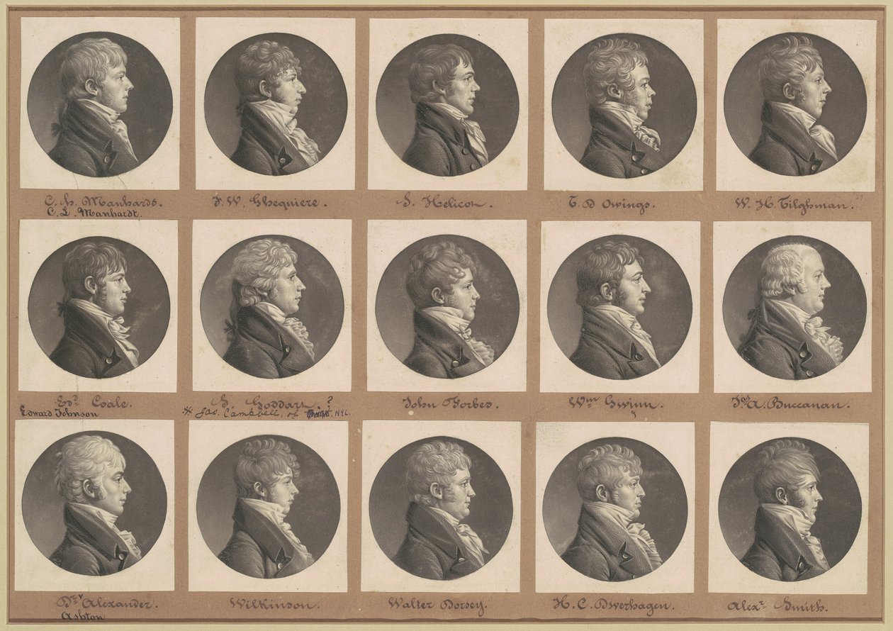 Collection de portraits de Saint-Mémin, Groupe 29 - Charles B. J. Févret de Saint Mémin