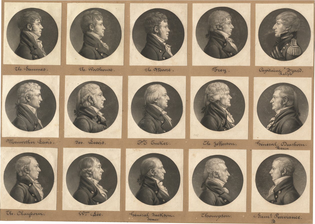 Collection de portraits de Saint-Mémin, Groupe 31 - Charles B. J. Févret de Saint Mémin
