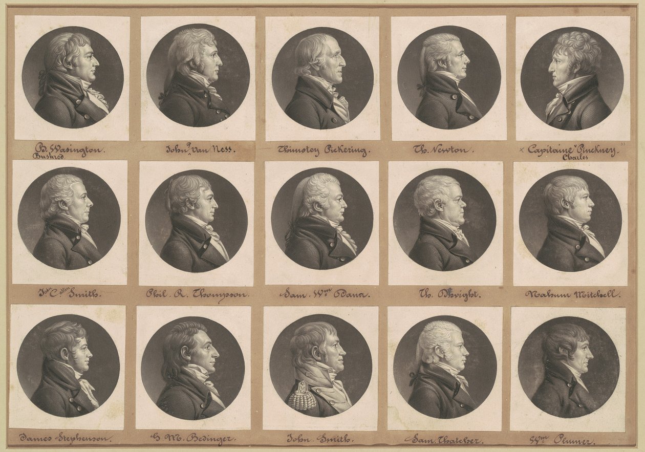 Collection de portraits Saint-Mémin, Groupe 33 - Charles B. J. Févret de Saint Mémin