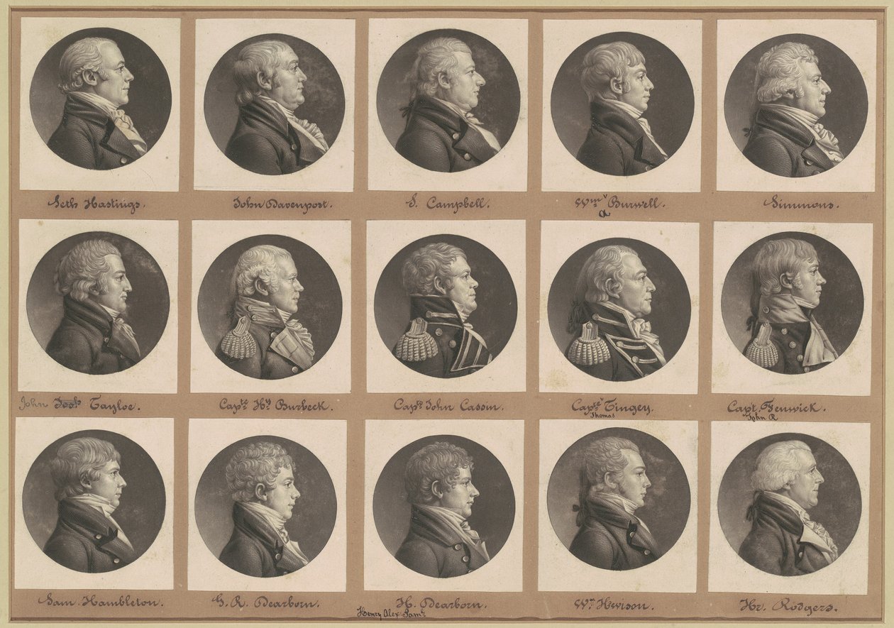 Collection de portraits Saint-Mémin, Groupe 34 - Charles B. J. Févret de Saint Mémin