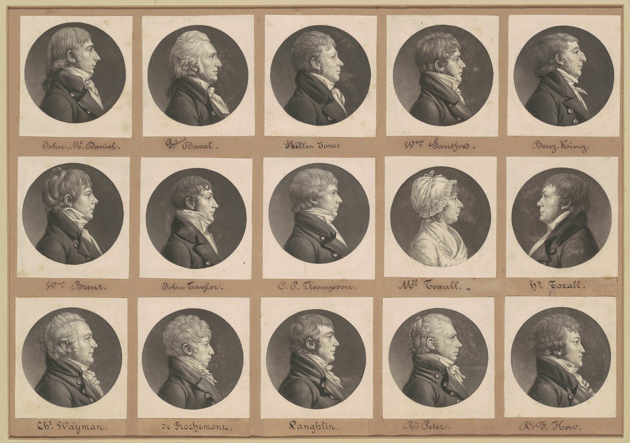 Collection de portraits de Saint-Mémin, Groupe 35 - Charles B. J. Févret de Saint Mémin
