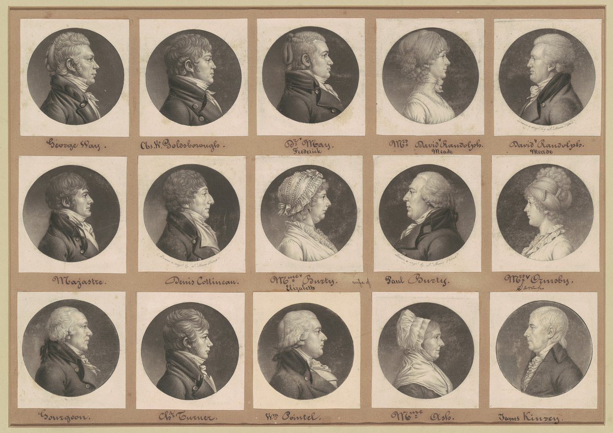 Collection de portraits de Saint-Mémin, Groupe 36 - Charles B. J. Févret de Saint Mémin