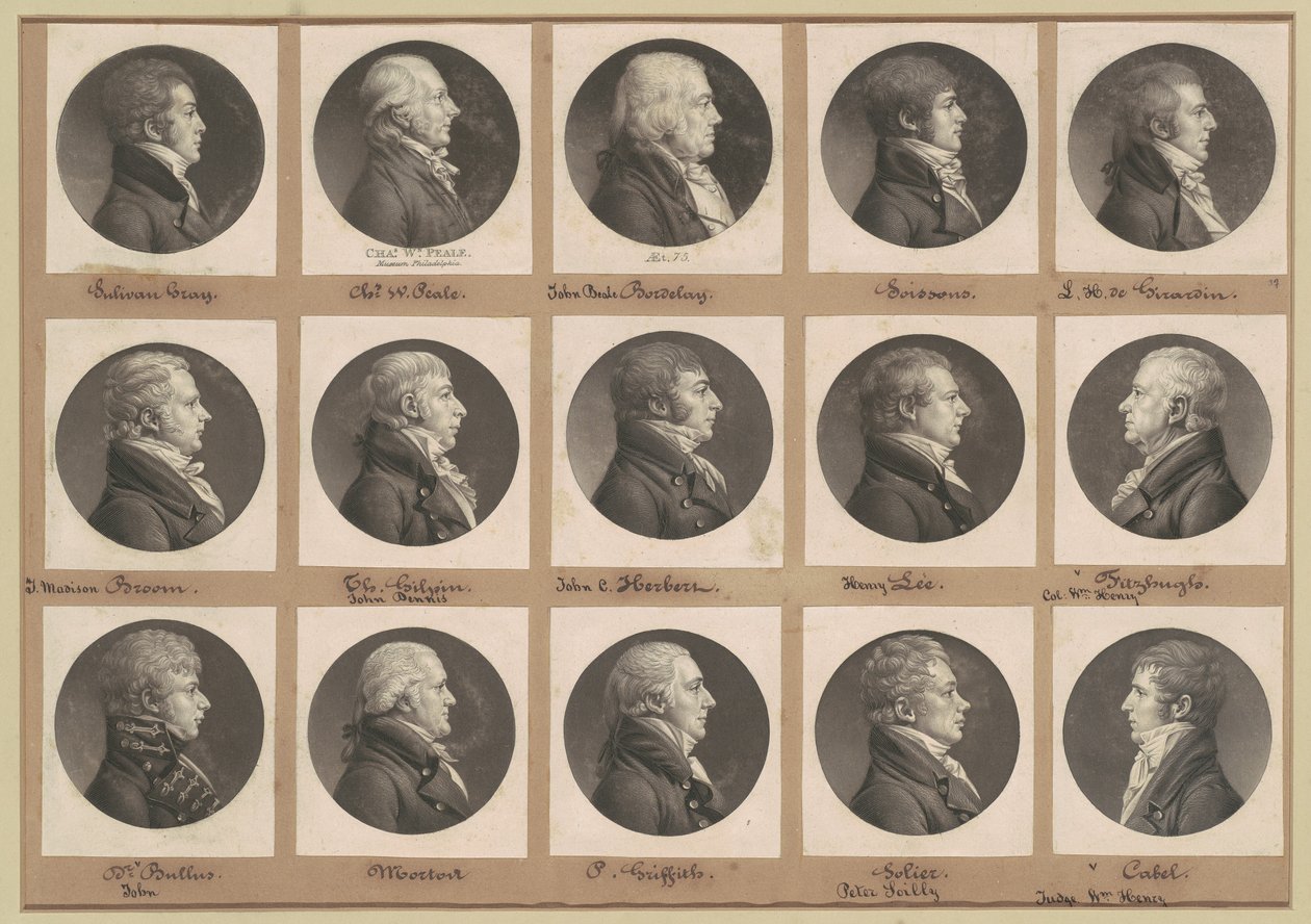 Collection de portraits de Saint-Mémin, Groupe 37 - Charles B. J. Févret de Saint Mémin