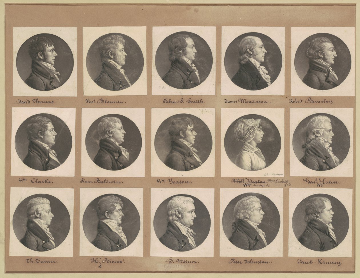 Collection de portraits de Saint-Mémin, Groupe 38 - Charles B. J. Févret de Saint Mémin