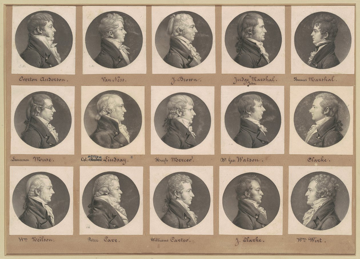 Collection de portraits de Saint-Mémin, Groupe 40 - Charles B. J. Févret de Saint Mémin